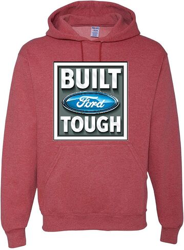 سويت شيرت بغطاء للرأس برسوم جرافيكية للجنسين من Wild Bobby Build Ford Tough Logo Cars and Trucks in Kuwait