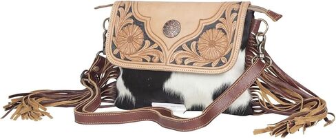 Myra Bag Coral Paz Hand-Tooled Bag S-4381 in Saudi Arabia
