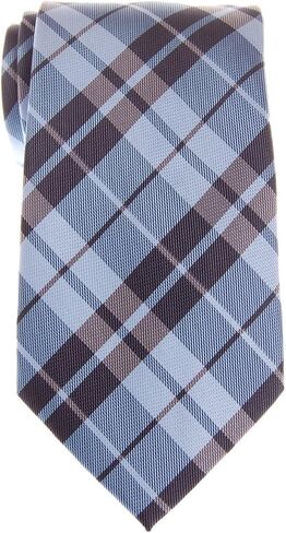 Retreez Preppy Plaid Check Woven Microfiber 3.15" Men's Tie - Various Color in Saudi Arabia