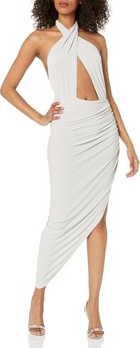 Women's Cross Halter Side Drape Gown in Saudi Arabia
