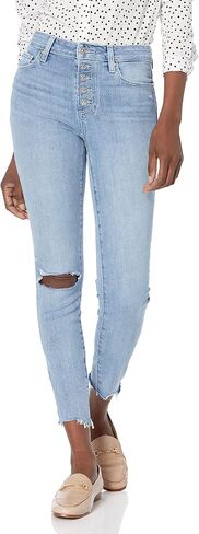 PAIGE Women's Hoxton Ankle expossed Button Fly high Rise Skinny Leg in Paolina Destructed with Rugged Hem, 31 in Saudi Arabia