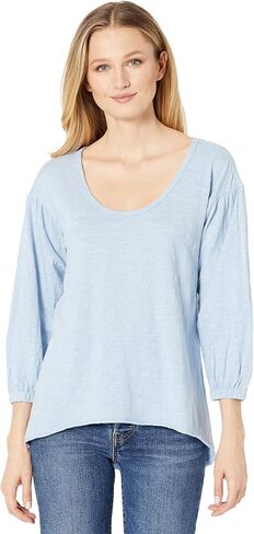 قميص Mod-O-Doc Slub جيرسي 3/4 كم ورقبة واسعة ومكشكش in Kuwait