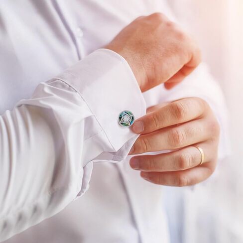 أزرار أكمام متقاطعة/سلتيكية من الفضة الإسترلينية للرجال، أزرار أكمام كلاسيكية لقميص السهرة الرسمية، ملحقات القميص للعمل، العريس، الزفاف، الزوج، الأخ، الابن in Kuwait