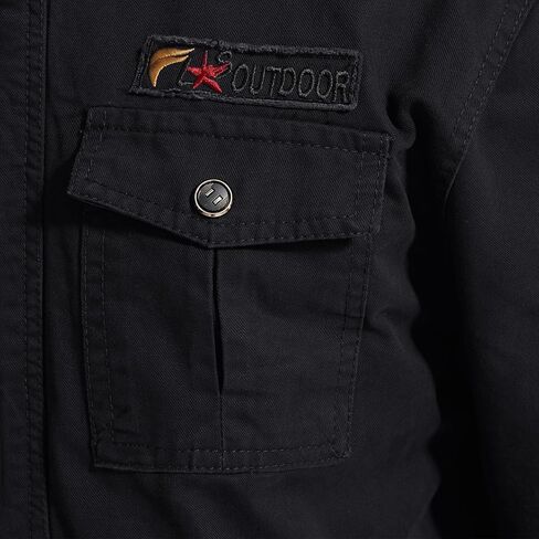 سترات MAGNIVIT للرجال من القطن خفيفة الوزن ومتعددة الجيوب مقاومة للرياح وسترة عسكرية سترة واقية من الرياح in Kuwait