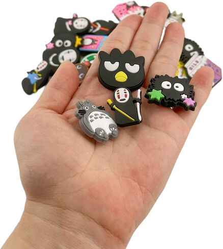 Roubeko 32 Pcs Anime No Face Faceless Man Shoe Decoration Charms for Bubble Slides Sandals Clogs, Accessories Pins for Girls Kids Boys Party Favor Birthday Gifts in Kuwait