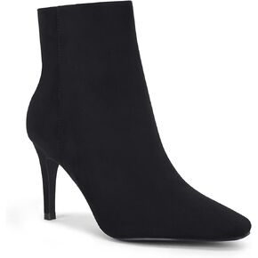 Juliet Holy Womens Ankle Boots Pointed Toe Side Zipper Heeled Booties Party Dress Stiletto Boots
