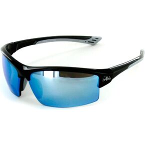 Aloha Eyewear"Stone Creek MX1 Men's Wrap-Around Bifocal Reading Sports Sunglasses (Black Diamond +1.50)