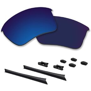 Polycarbonate Polarized Replacement Lenses/Rubber Kits for Oakley Flak Jacket XLJ