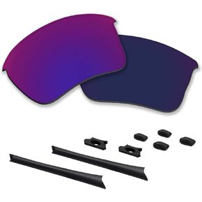 عدسات بديلة مستقطبة من البولي كربونات/أطقم مطاطية لسترة Oakley Flak XLJ