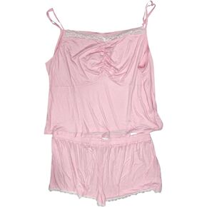 Agnes Orinda Plus Size Pajama Cami Shorts Sets for Women Pj Nightwear Sexy Lace Lingerie Valentines Day Sleepwear 2024