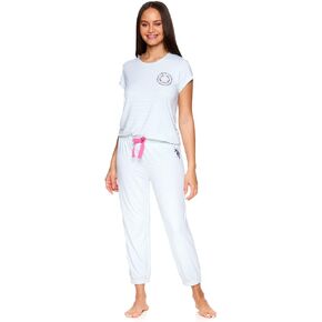 U.S. Polo Assn. Womens Pajama Sets - Tee and Capri Pajama Pants Lounge Sets for Women