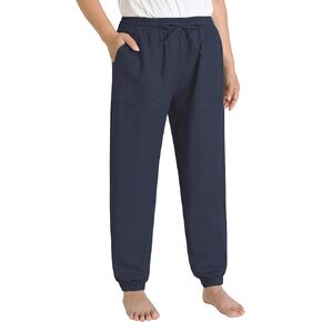 Weintee Women's Linen Joggers with Pockets