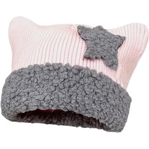 Cat Beanie Y2k Beanie Star Patch Crochet Knitted Hat Grunge Acubi Y2k Accessories Kawaii Cutecore Korean Gyaru Clothes