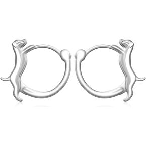 Dachshund Earrings for Women 925 Sterling Silver Dachshund Earrings Cute Wiener Dachshund Huggie Hoop Earrings Pet Dog Jewelry Dachshund Gifts for Women