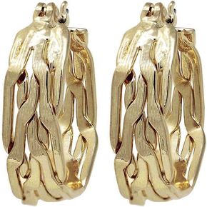 Napier Women's Gold Small Think Hoop Earrings