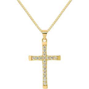 18K Gold Plated Cross Necklace,cross necklace for women,gold jewelry necklace,necklace girl,beautiful cross necklace,necklace girlfriend,stylish necklace,birthday necklace girlfriend