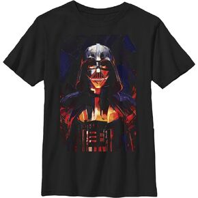 STAR WARS OBI Wan Vader Paint Boys Short Sleeve Tee Shirt