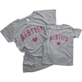 7 ate 9 Apparel Valentine's Day Matching Mommy and Me Shirts - Mama Valentine Heart & Mini Valentine Heart Shirt