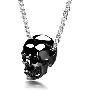 Skullis Necklace of Quartz/Black Obsidian Hand Carved Gem Crystal Skull Pendant for Men Women, Handmade One of A Kind Gift, Crystal Healing Skull Jewelry On The Go.