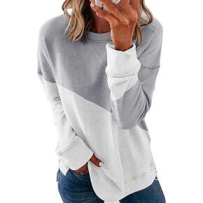 Bunanphy Womens Long Sleeve Crew Neck Oversized Loose Casual Hoodies Pullover Sweatshirt in Kuwait