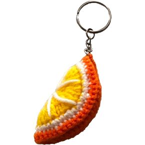 Crochet Plush Keychain - Strawberry, Cherry, Watermelon, Kiwi, Orange, Lime - Handmade Keychain Accessory Amigurumi