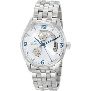 Hamilton Watch Jazzmaster Open Heart 42mm Case, Silver Dial, Silver Stainless Steel Bracelet (Model: H32705152)