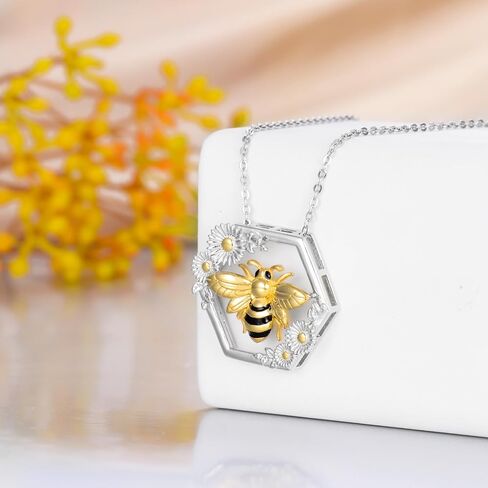 925 Sterling Silver Cute Animal Necklace Heart Sloth/Koala/Bee Pendant for Girls Jewelry Gift for Animal Lovers in Saudi Arabia