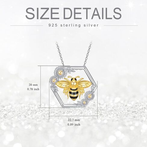 925 Sterling Silver Cute Animal Necklace Heart Sloth/Koala/Bee Pendant for Girls Jewelry Gift for Animal Lovers in Saudi Arabia
