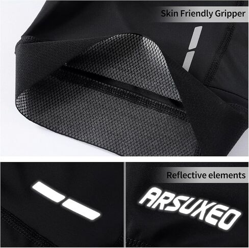 ARSUXEO شورت ركوب الدراجات للرجال شورت مبطن ثلاثي الأبعاد لركوب الدراجات مع حشوة in Kuwait