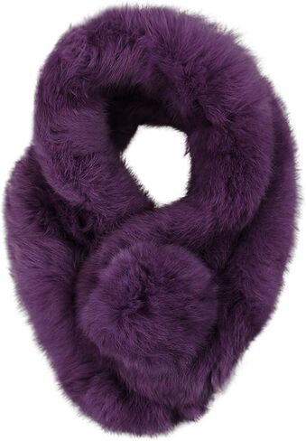 Women Faux Fur Collar Scarf Winter Neck Gaiter Plush Neck Wrap Warmer Cozy Warm Neckerchief in Saudi Arabia