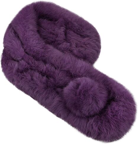Women Faux Fur Collar Scarf Winter Neck Gaiter Plush Neck Wrap Warmer Cozy Warm Neckerchief in Saudi Arabia