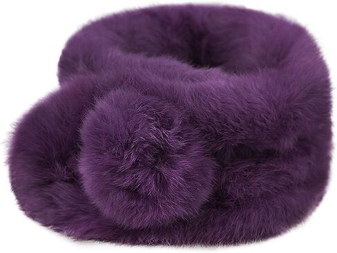 Women Faux Fur Collar Scarf Winter Neck Gaiter Plush Neck Wrap Warmer Cozy Warm Neckerchief in Saudi Arabia