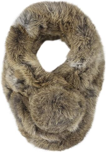 Women Faux Fur Collar Scarf Winter Neck Gaiter Plush Neck Wrap Warmer Cozy Warm Neckerchief in Saudi Arabia