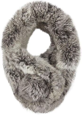 Women Faux Fur Collar Scarf Winter Neck Gaiter Plush Neck Wrap Warmer Cozy Warm Neckerchief in Saudi Arabia