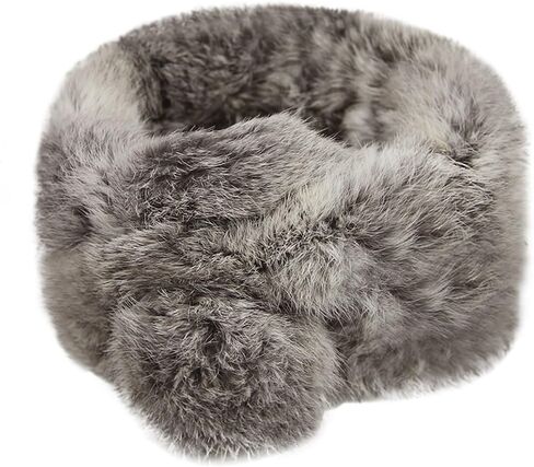Women Faux Fur Collar Scarf Winter Neck Gaiter Plush Neck Wrap Warmer Cozy Warm Neckerchief in Saudi Arabia
