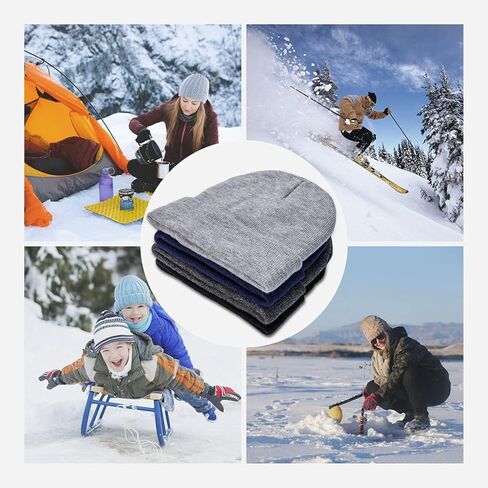 قبعة متماسكة قبعة صغيرة قبعة لينة شتاء دافئ مترهل قبعة متماسكة لقبعة صغيرة في الهواء الطلق in Kuwait