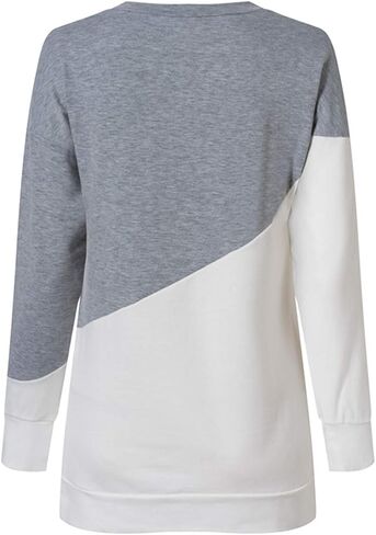 Bunanphy Womens Long Sleeve Crew Neck Oversized Loose Casual Hoodies Pullover Sweatshirt in Kuwait