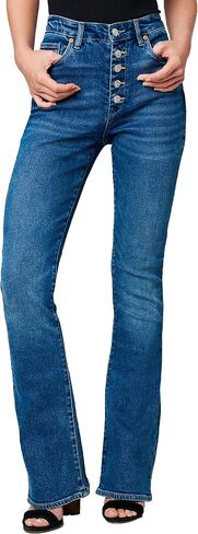 [BLANKNYC] Womens Luxury Clothing High Rise Mini Boot Cut Five Pocket Jeans, Stylish & Trendy Pants, The Hoyt in Saudi Arabia
