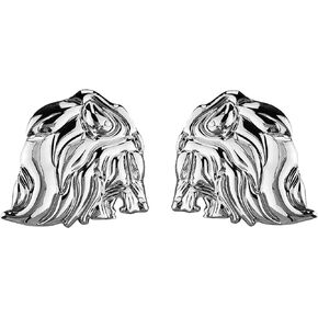 OnlyYou.X Lion Head Emblem Lion Head Badge Lion Head Decal Lion Head Sticker for Pickup and Car Left and Right Metal Gun