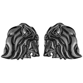 OnlyYou.X Lion Head Emblem Lion Head Badge Lion Head Decal Lion Head Sticker for Pickup and Car Left and Right Metal Gun