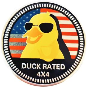 Beer Badge Rated Car Emblem,4x4 Metal Automotive Badge Compatible Jeep Wrangler Cherokee Round Auto Car Emblem Sticker 3D Decorative Sticker for Motorcycle Vehicles Bumpers Trucks