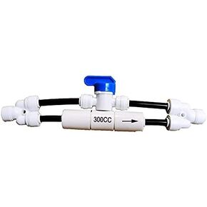 YZM Reverse Osmosis RO Flush Kit Valve for 100Gallon/200Gallon RO System Flow Restrictor, 1/4" Tube OD Ports. (550CC,100Gallon/200Gallon)