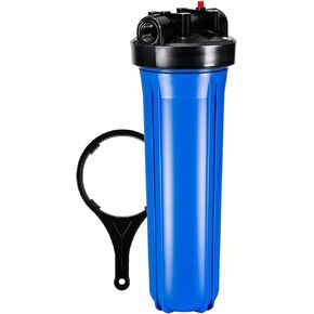 iSpring WGB12B 1-Stage Whole House Water Filtration System w/ 20" x 4.5" Carbon Block Filter - Reduces up to 99% Chlorine