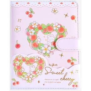 Cherry Journal Notebook, Kawaii Cherry Journal Notebook, Cute Cherry Journal with Colored Pages, A5, 4.8 x 6.6 inches (12.4 x 16.8 cm), Premium Quality Paper