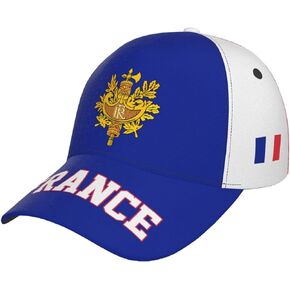France Flag French Baseball Cap Full Print Adult Men Hat Patriotism Supporter Soccer Caps Black
