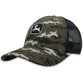 John Deere Men's Digi Camo Flat Stitch Cap/Hat - LP86103