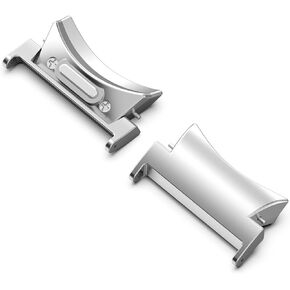 Metal Watch Band Adapter Connector Compatible with Samsung Galaxy Watch 6/Watch 6 Classic/Watch 5/Watch 5 Pro/Watch 4/Watch 4 Classic 46mm Watch Connector - 22mm Watch Band Connection - Stainless Steel Watch Band Connector Adapter