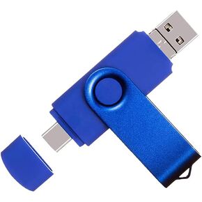 محرك أقراص فلاش ABLAZE سعة 128 جيجابايت من النوع C 3 في 1 OTG USB 2.0 + USB C + Micro USB Thumb Drive Photo Stick للهواتف الذكية/الكمبيوتر الشخصي/MacBook/الكمبيوتر اللوحي/أجهزة الكمبيوتر in Kuwait
