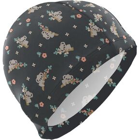 Swimming Cap Unisex Adult Swim Cap Polyester Creative Funny Pattern