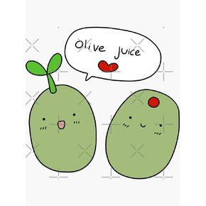 Olive Juice I Love You Sticker - Sticker Graphic -Stickers for Hydroflask Water Bottles Laptop Computer Skateboard, Waterproof Decal Stickers